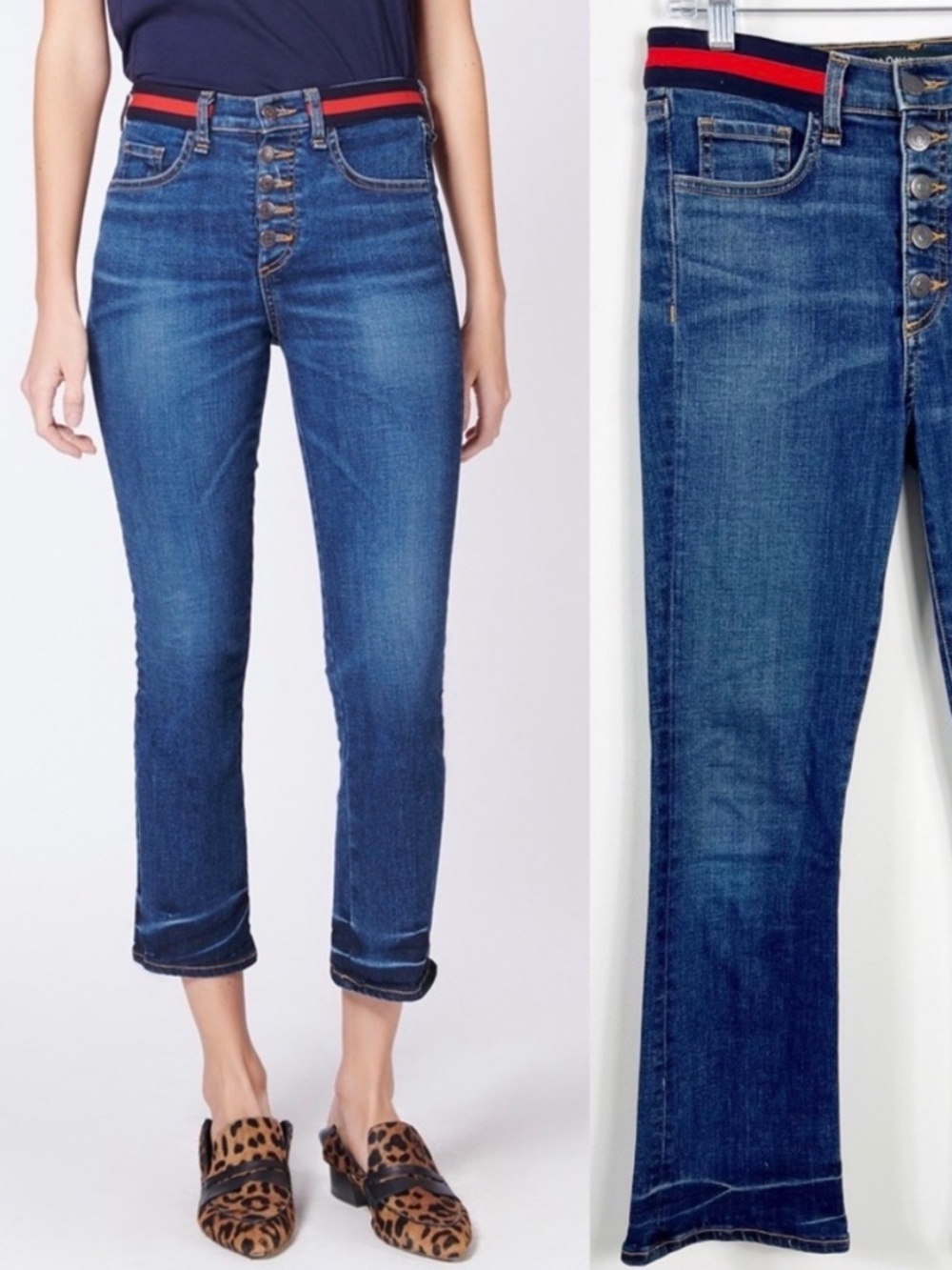 Veronica Beard Carolyn Baby Boot Crop Jeans - 27
